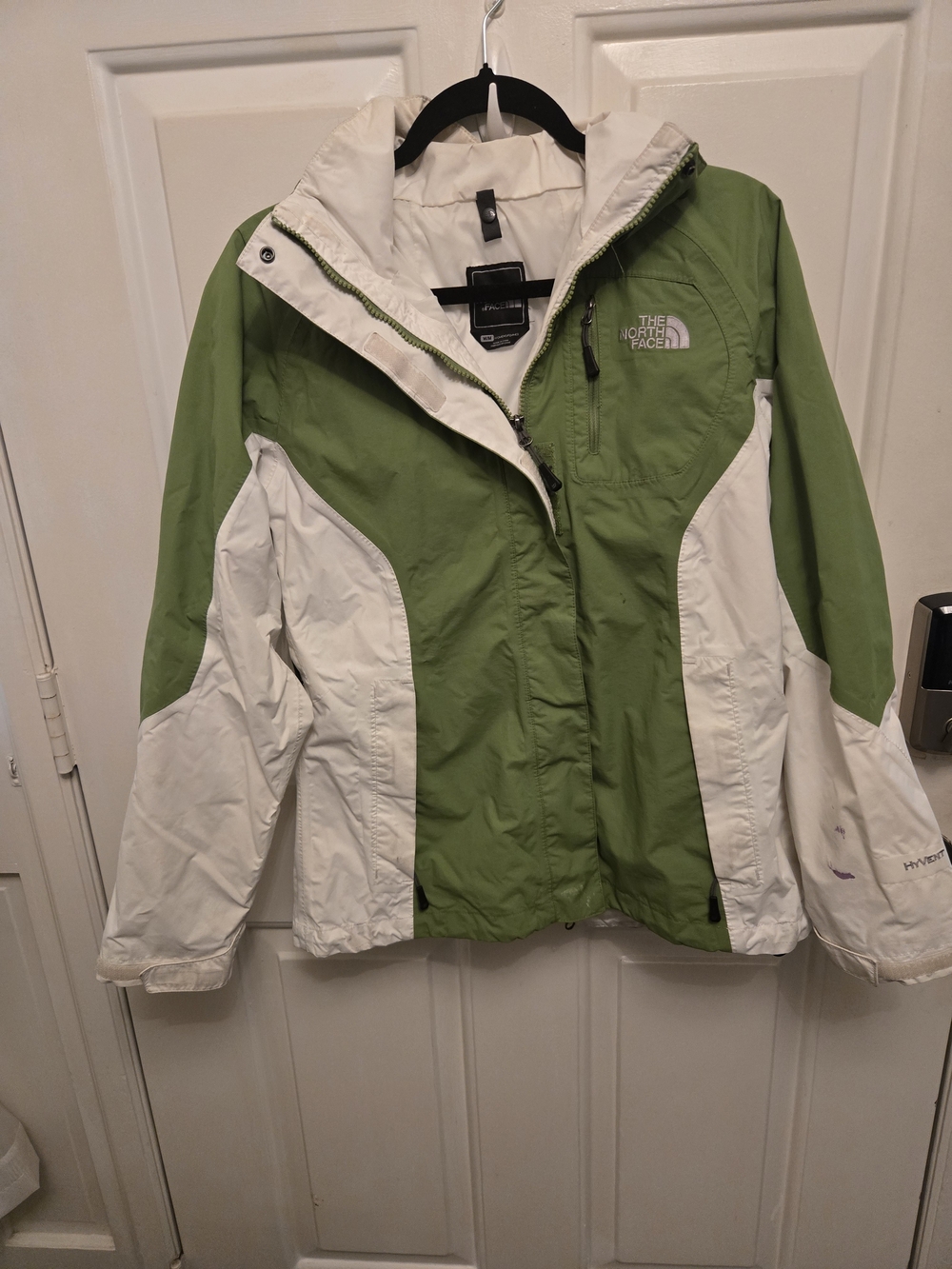 The North Face Women’s Green & White Waterproof Jacket